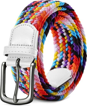 Тканинний плетений ремінь LAKIDAY: еластичний стрейчевий пояс для жінок та чоловіків. Ширина 3.5 см, довжина 100-130 см, багато кольорів. Довжина 120 см.