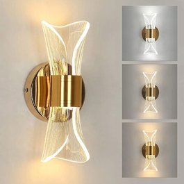 Золотий настінний LED-світильник (бра) з функцією диммування