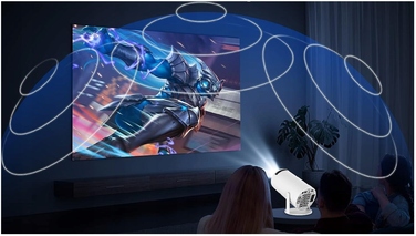 Смарт-проектор HY300 PRO 2026 Android 13, 2/16ГБ, HD + 4K, WiFi, з поворотним корпусом