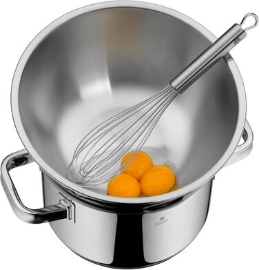 WMF Gourmet Bowl Set, 4-Piece, Stainless Steel Bowls for the Kitchen 1.0L - 3.5L, Mixing Bowls, Salad Bowls, Serving Bowls, Cromargan, Nesting