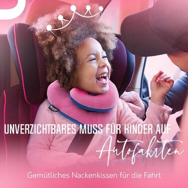 Подушка для шиї BCOZZY для дітей 8-12 років (сірий сріблястий), запобігає падінню голови, комфортна для подорожей, м'яка, можна прати, середній розмір