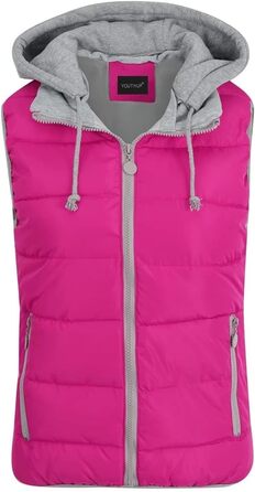 Легка зимова жилетка YOUTHUP з капюшоном для активного відпочинку та повсякденного носіння (червона, XL)