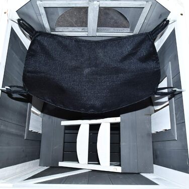 Будинок для котів PawHut на вулицю, 2-поверховий, з теневого дерева, сірий, 59 x 55 x 109 см