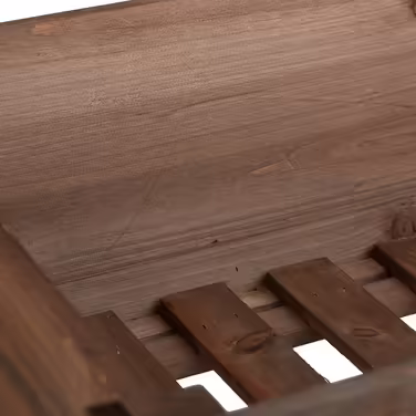 Підняте ліжко Relaxdays Wood темно-коричневе