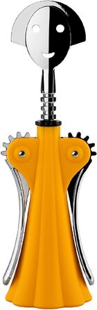 Alessi AM01 Yellow & Chrome Resin Bottle Opener