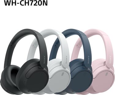 Бездротові Bluetooth-навушники Sony WH-CH720N з активним шумозаглушенням, до 50 годин автономної роботи, рожеві