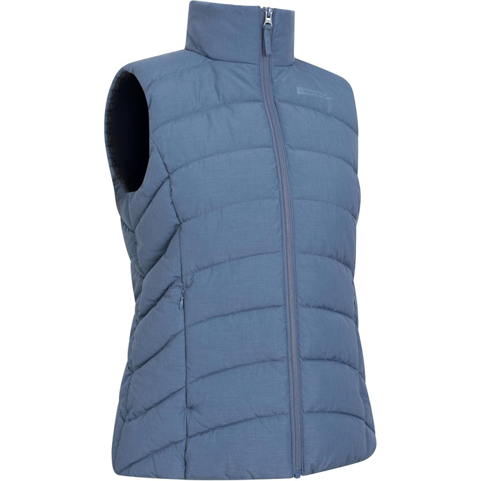 Жіночий жилет Mountain Warehouse Opal з утеплювачем - легка терможилетка, кишені на блискавці, водовідштовхувальний (32, Синій)
