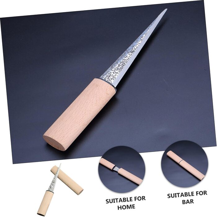 DECHOUS Ice Skates, ice cubes, ice molds, cool drinks, ice cubes, drink cooling, ice breaker tool, ice pick with wooden handle, bartender ice pick, bar ice pick, wooden ice pick, Khaki