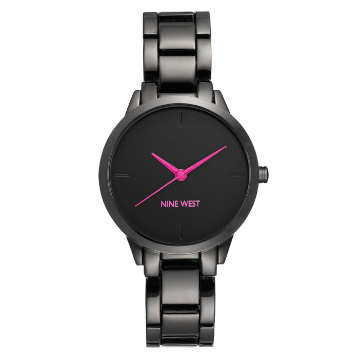 Жіночий наручний годинник Nine West у кольорі Gunmetal/Ліловий