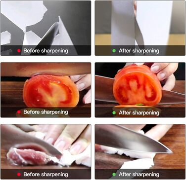 Набір для заточування ножів Schleifstein, двосторонній 400/1000/3000/8000 гріт, з відточувальним каменем, бамбуковою основою, кутовою направляючою, шкіряним ремінцем та полірувальною пастою