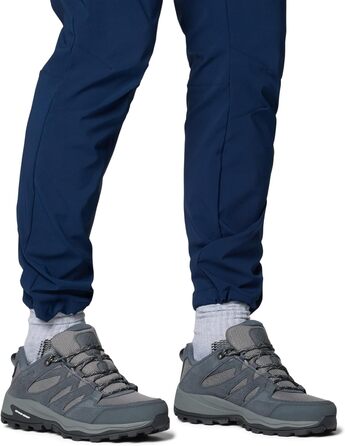 Чоловічі трекінгові черевики Columbia Redmond Iv Low Waterproof Mid Rise, 45 EU, Graphite Citron Haze