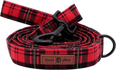 Нашийник для собак Lionet Paws на Halloween з метеликом, бавовна, 34-55 см, зручний, з металевим затвором, для собак, комплект 1 шт. (різдвяний принт)