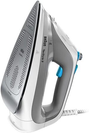 Парова праска Braun TexStyle 9 SI 9270WH з 3D підошвою FreeGlide, вертикальним паром, 3100 Вт, біла