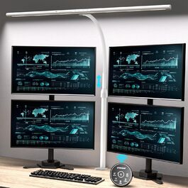 LED лампа настільна EYOCEAN 24W, 80см, з жестами, диммування, захист очей, для офісу, читання, архітекторів, дизайнерів