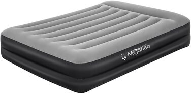 Надувне ліжко Miganeo Premium XL з електропомпою та антимікробним покриттям (203x152x46 см) | Макс. 300 кг