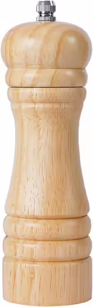DeroTeno pepper mill made of rubberwood with ceramic grinder, H 16.5 cm