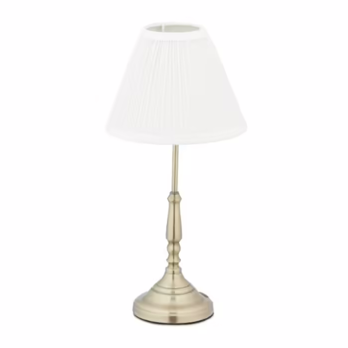 Relaxdays Table Lamp White Gold