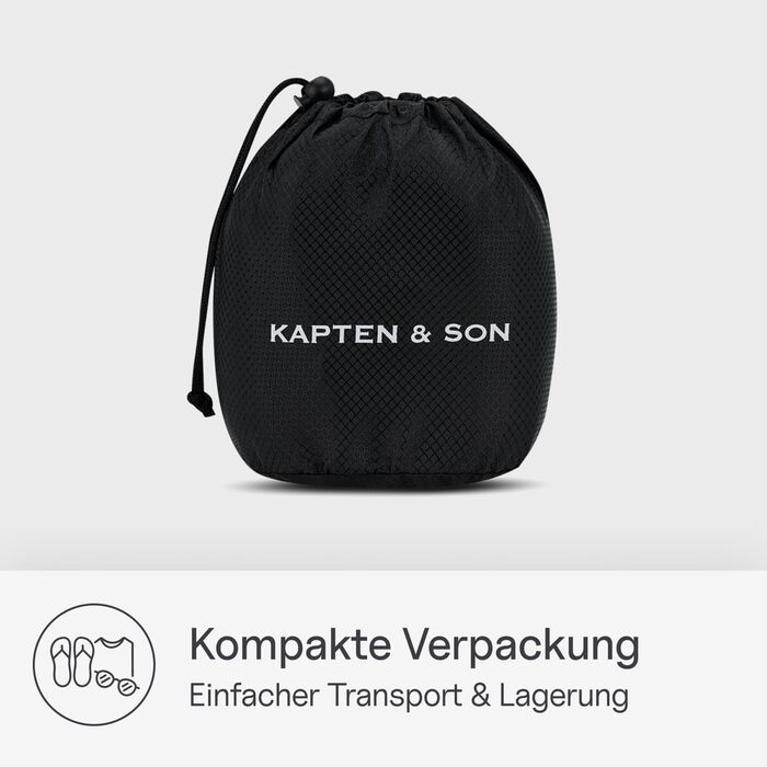 Подушка для шиї Kapten & Son | Подорожі | З піною Memory Foam | Регульована | Ергономічна