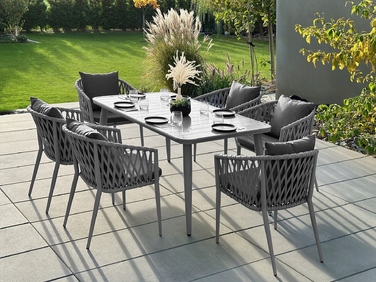 Комплект стіл та стільці MAT-COMPANY metal EXCLUSIV, сірий