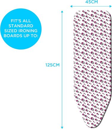 Гладильний чохол Minky SmartFit Premium, 125 x 45 см, зелений, універсальний, стійкий до плям