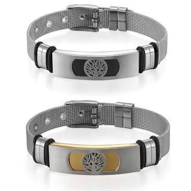 Чоловічий браслет Flongo з нержавіючої сталі 