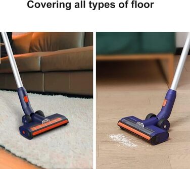 Акумуляторний пилосос JASHEN S18X: потужність 22000Pa, до 40 хв роботи, HEPA 13 фільтр, бездротовий, без мішка, об'єм контейнера 600 мл, ручний та вертикальний, з настінною підставкою та аксесуарами