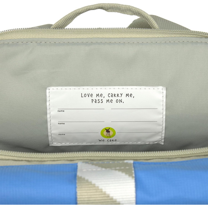 Дитячий рюкзак LÄSSIG з нагрудним ременем, 12 літрів, водонепроникний, Rolltop, зелений/блакитний