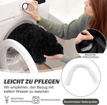 М'яке ліжко для собак Costway, захист дивану, подушка для собак, зручне плюшеве ліжко для маленьких, середніх та великих собак і котів, 112 x 101 x 18 см, сіро-білий колір