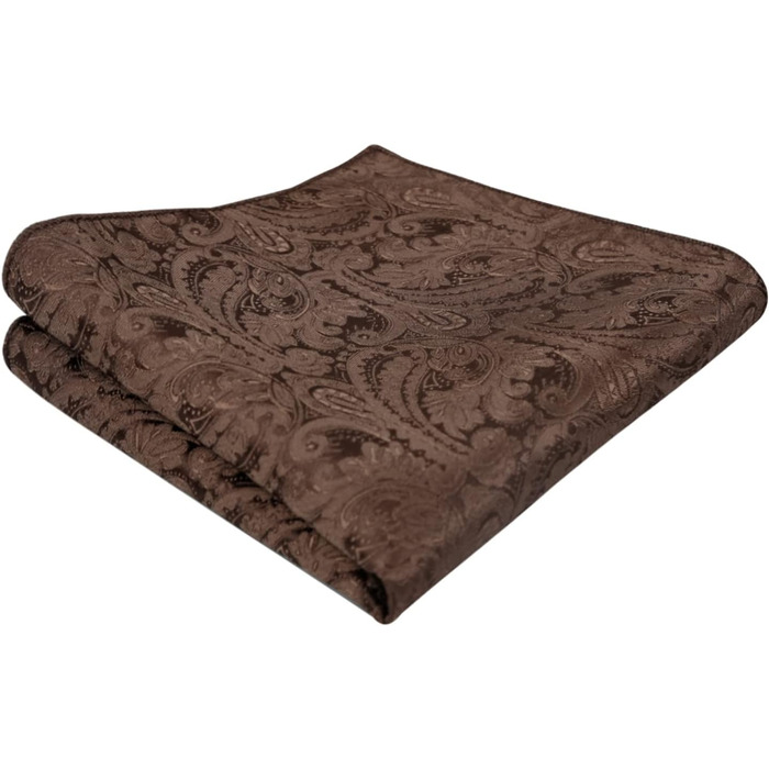 Набір краватки з градієнтом пейслі Alizeal, краватка-метелик, кишеньковий хустинка, запонки (колір: коричневий, універсальний розмір)