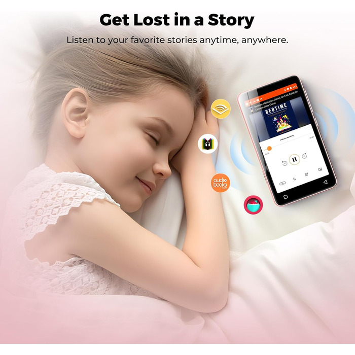 MP3 плеєр з Bluetooth та WiFi Inioasis для дітей: Android, Spotify, Amazon Music, 4