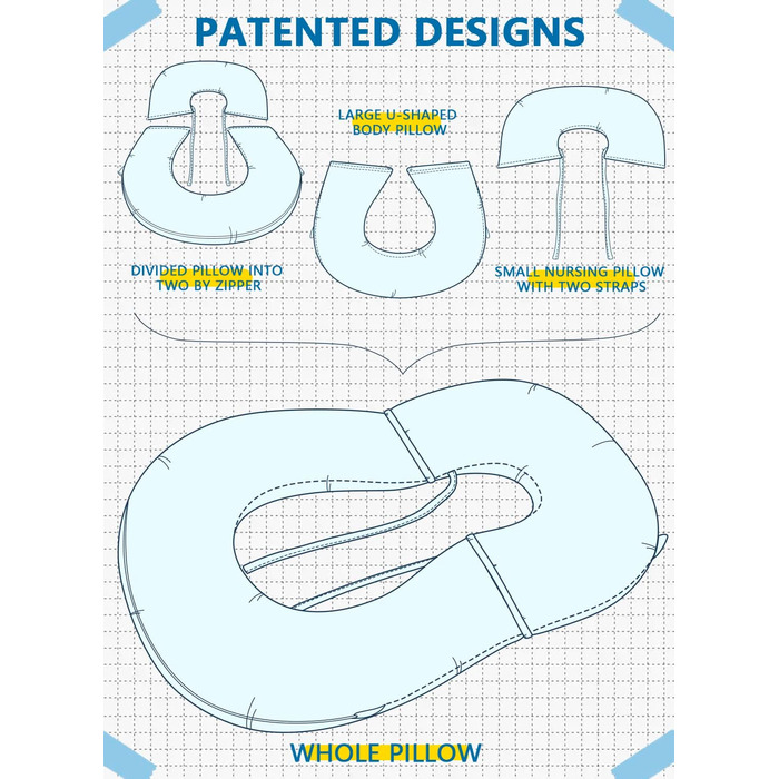 Подушка для читання INSEN, подушка для підтримки спини в ліжку, для читання, відпочинку, медсестер, дорослих, матерів та дітей, подушка для пресу в ліжку, блакитна (з оновленою оксамитовою оббивкою)