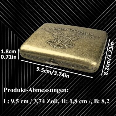 Металеве етажерка для сигарет на 20 шт. з бронзовим орлом, 2 шт. (85 мм)