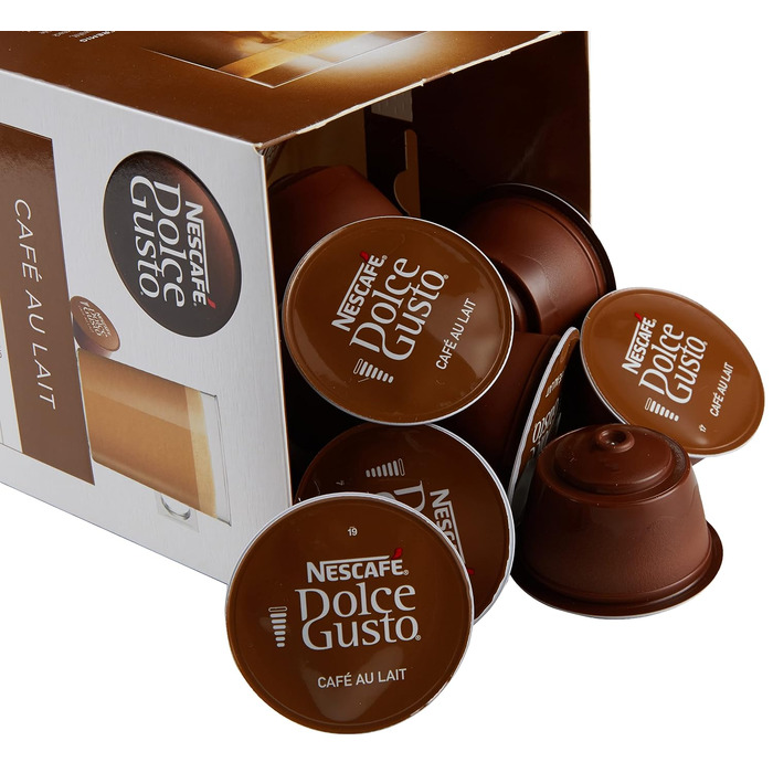 Кавові капсули NESCAFÉ Dolce Gusto Café au Lait, 3 упаковки по 30 капсул (загалом 90 шт), 160 г
