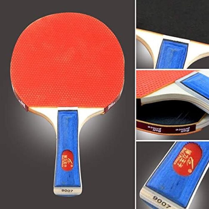 Набір для пінг-понгу для 2 гравців, 5 шт. - 2 ракетки та 3 м'ячі - для хобі, подорожей, тренувань (Indoor/Outdoor)