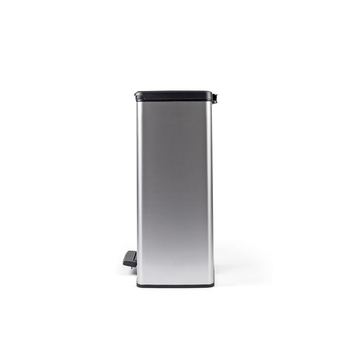 Сміттєвий кошик Curver Deco Bin, пластиковий, 65 л, сріблястий