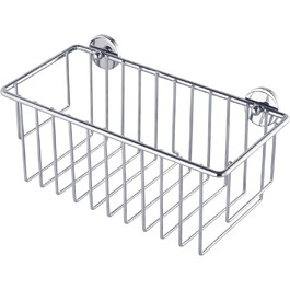 Полиця для душу tesa Baath Plus, хром, екстраглибока, з клейким кріпленням, 117x250x125 мм