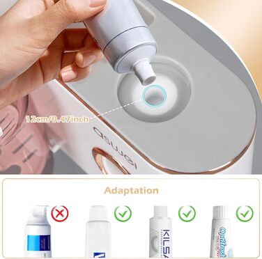 Wall Mounted Toothbrush Holder, 2 Cup Toothbrush Holder Wall Mount with Toothpaste Dispenser Toothbrush Holder for Bathroom - Toothbrush Holder & Bathroom Accessories