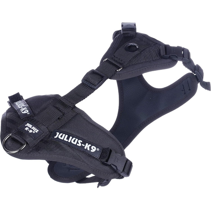 Нашийник для дратхаунда Juliu-K9 Mantrailing 19MTR з неоновим кантом (S, чорний)