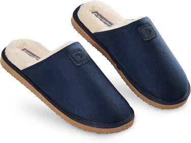 Чоловічі халапи Dlop з антиковзкою підошвою та плюшевою підкладкою (41 EU, Синій)