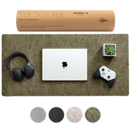 Підкладка на стіл повстяна з мохом (декоративний мох) – захист від подряпин, офісний декор