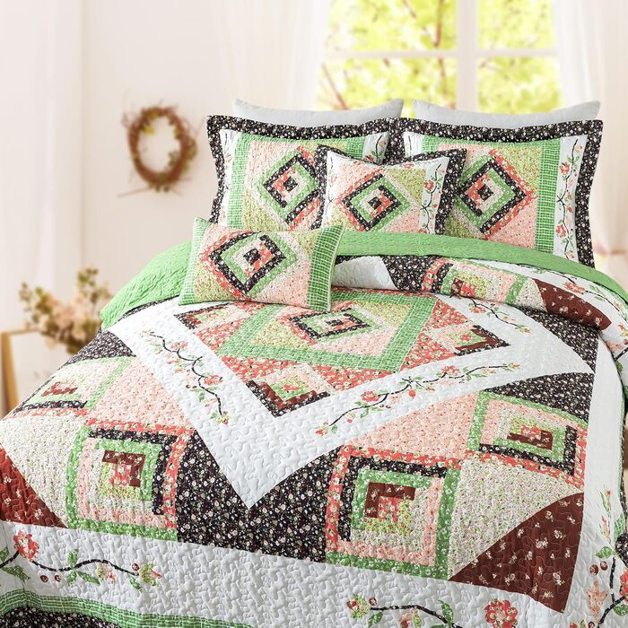 Комплект постільної білизни King Size BEDIFANY Farmhouse: м'який пуховик (98 x 106 дюймів), 3 шт. для будь-якої пори року