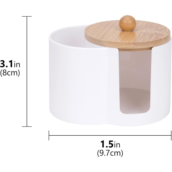 Тримач для ватних паличок та дисків, пластиковий органайзер для ванної кімнати