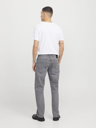 Джинси чоловічі JACK & JONES JJIMIKE Original Tapered Fit сірі (36W/32L)