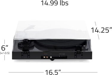 Програвач вінілу Fluance RT82 Referenz High Fidelity з картриджем Ortofon OM10, чорний глянцевий