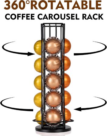 Тримач для кавових капсул, сумісний з Nespresso Vertuo (на 20 штук)