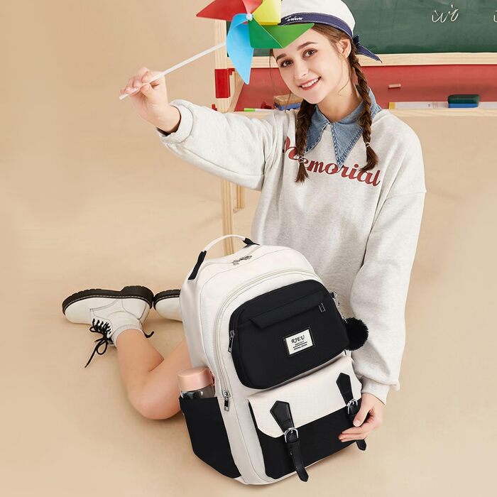 Шкільний рюкзак для дівчаток з відділенням для ноутбука 15.6