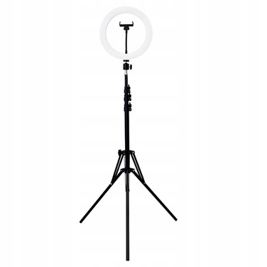 Кільцева LED-лампа для селфі 25 см, 24 Вт, 6500К, штатив 210 см