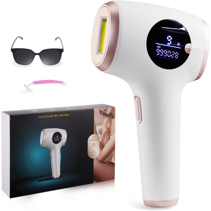 Пристрій для епіляції IPL TZWM 24J Turbo – безшумний, з адаптером 48W, 9 рівнів потужності, швидка епіляція за 0,5с, технологія Filament