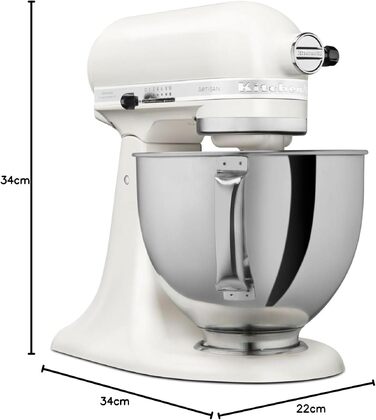 Планетарний міксер KitchenAid Artisan 4,7л, колір порцеляново-білий