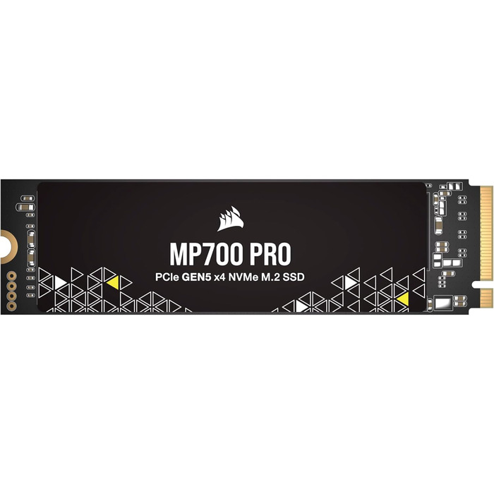 SSD Corsair MP700 PRO 4TB M.2 PCIe Gen5 x4 NVMe 2.0 - Швидкість до 11700 МБ/с - Чорний